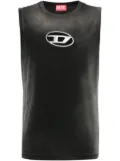 Diesel Oval D-plaque tank top - Grey