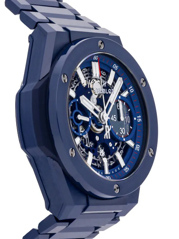 Hublot pre owned Big Bang Integral 42mm men ceramic One Size Blue