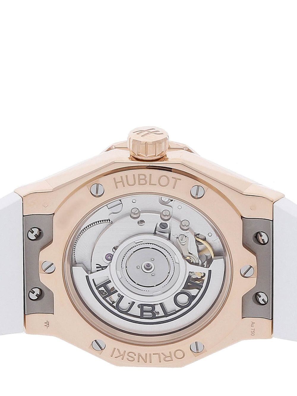 Pre-owned Hublot  Classic Fusion Orlinski King Gold 40mm In 白色