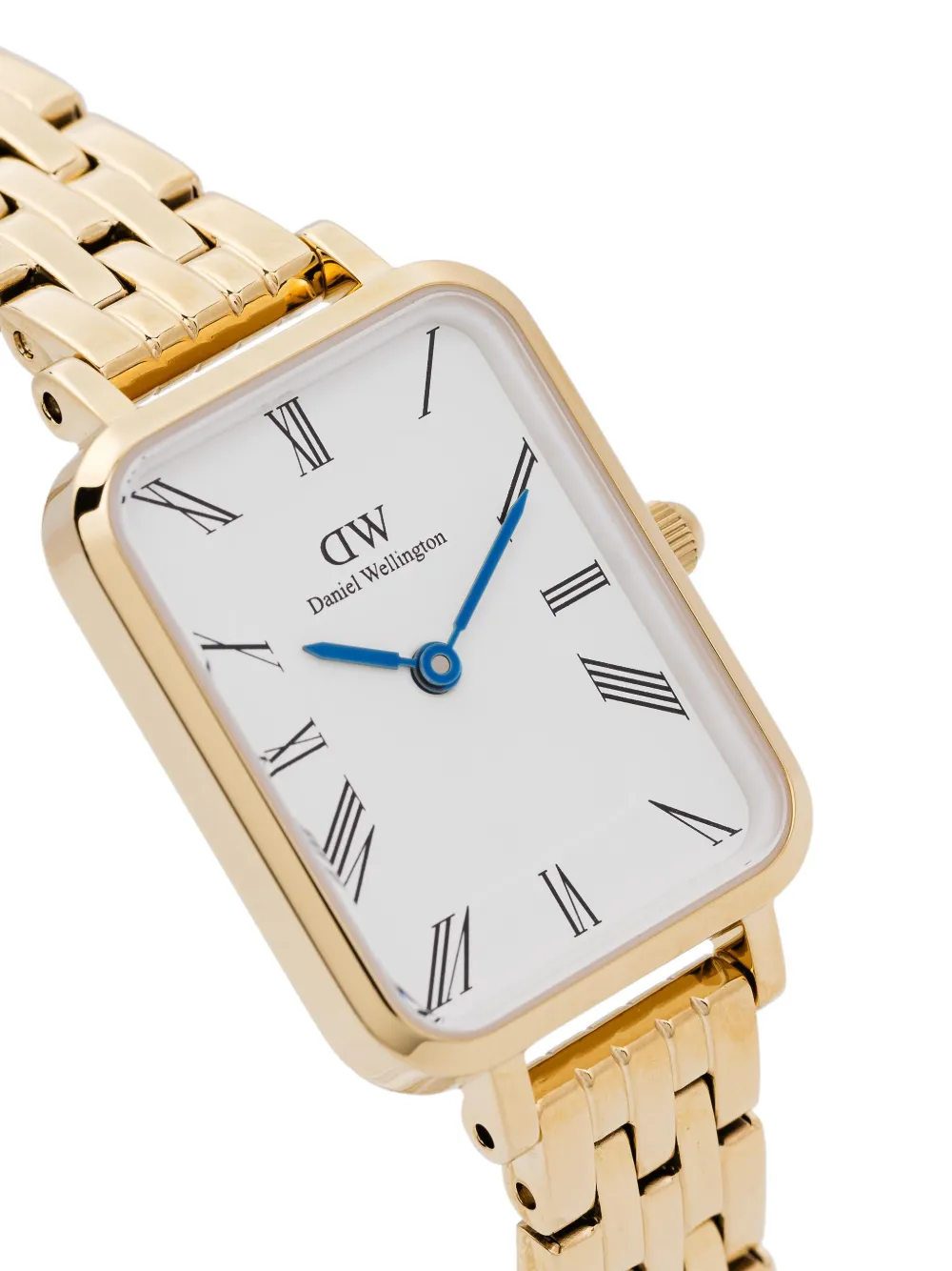 Shop Daniel Wellington Quadro 5-link 20mm In Gold