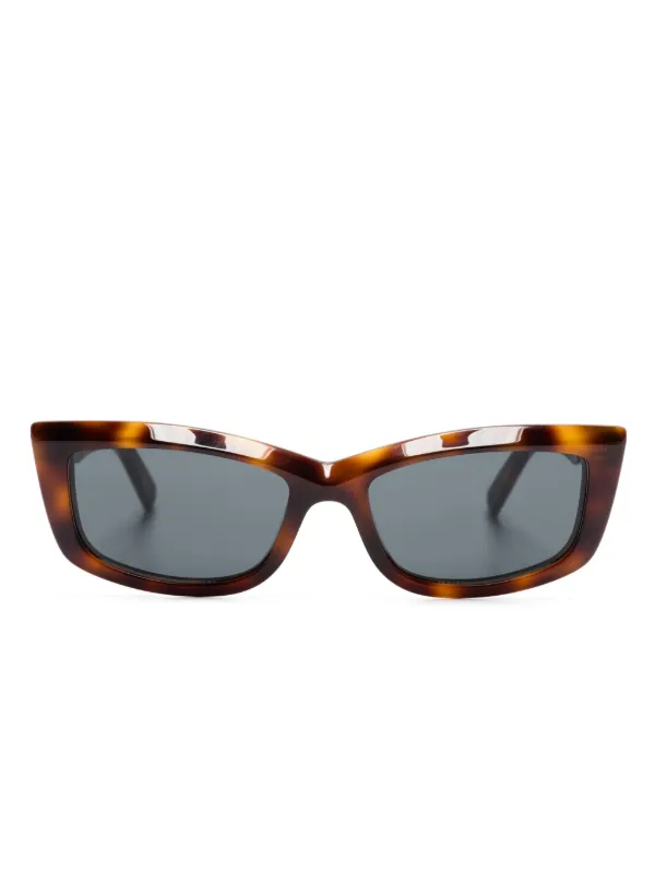Saint Laurent Eyewear - SL 658 rectangle-frame sunglasses Saint Laurent SL 658 Cat-Eye Sunglasses | EyeOns.com main image 2