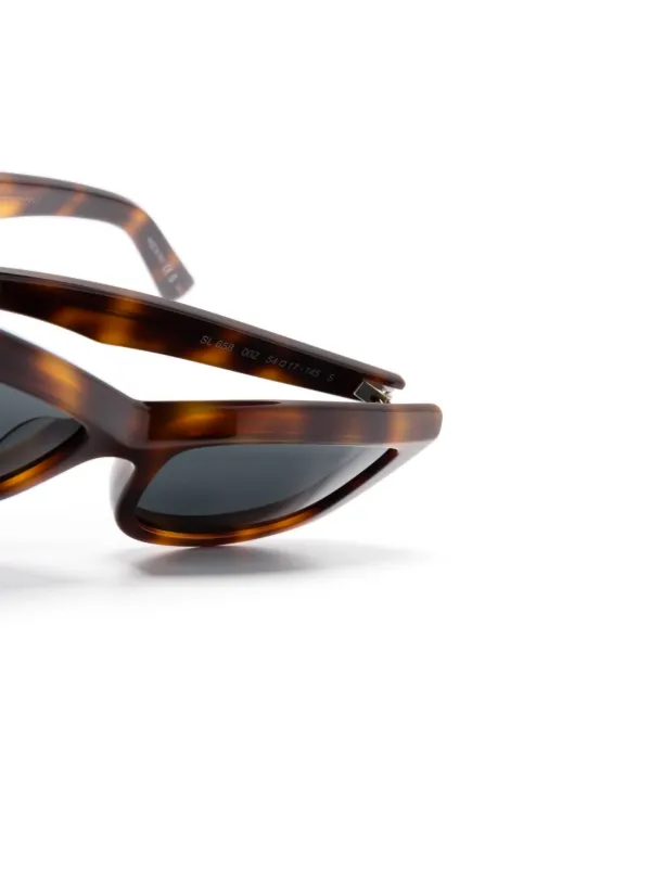 Saint Laurent Eyewear - SL 658 rectangle-frame sunglasses Saint Laurent SL 658 Cat-Eye Sunglasses | EyeOns.com main image 3