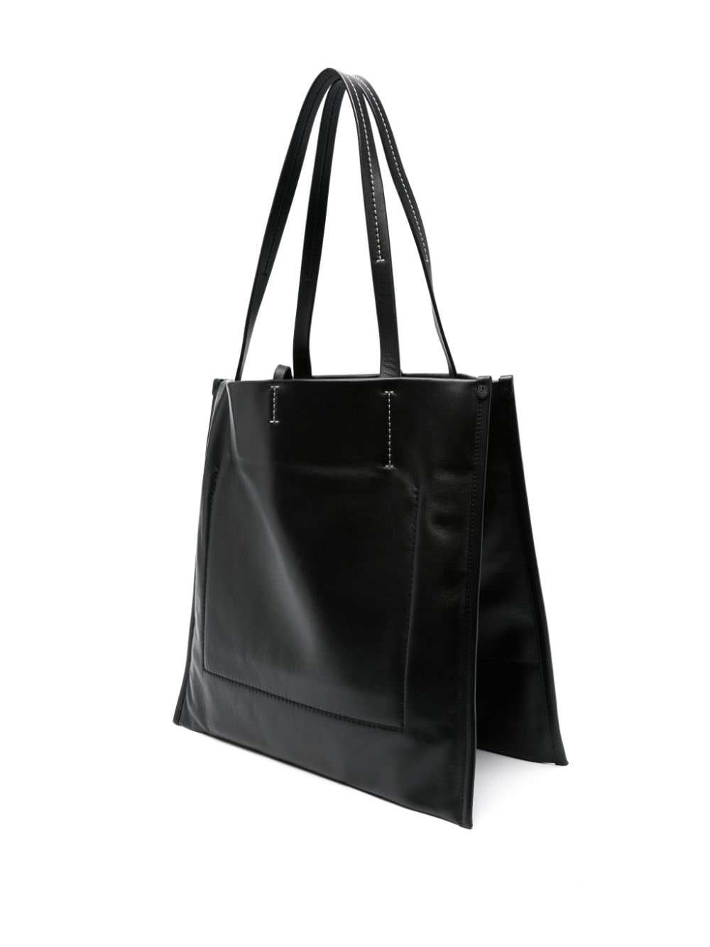 Shop Proenza Schouler White Label Twin Leather Tote Bag In Black