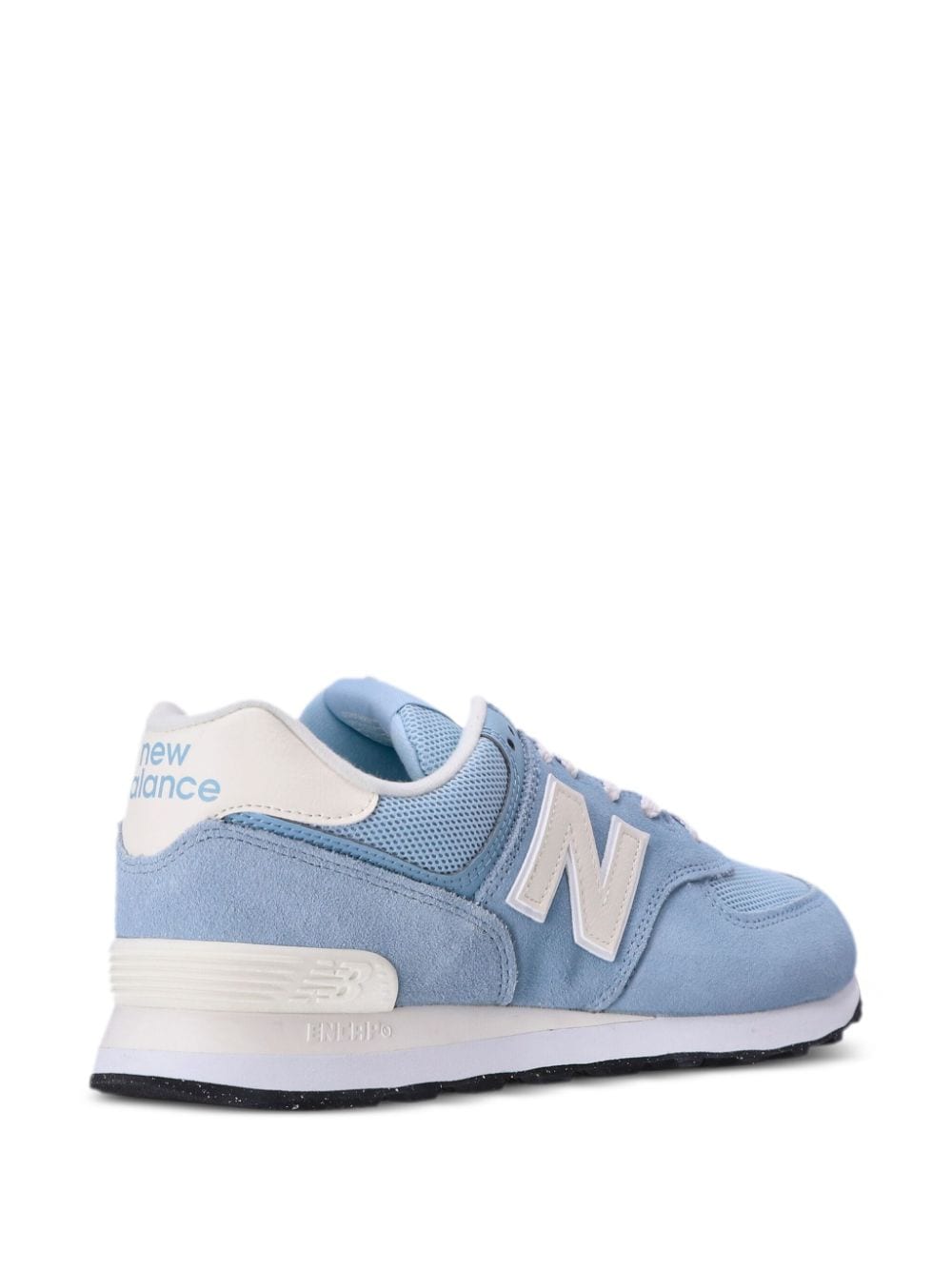 Shop New Balance 574 "light Blue/white" Sneakers