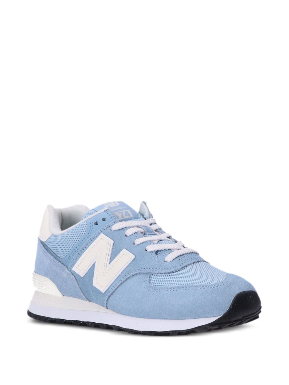 Shop New Balance 574 "light Blue/white" Sneakers