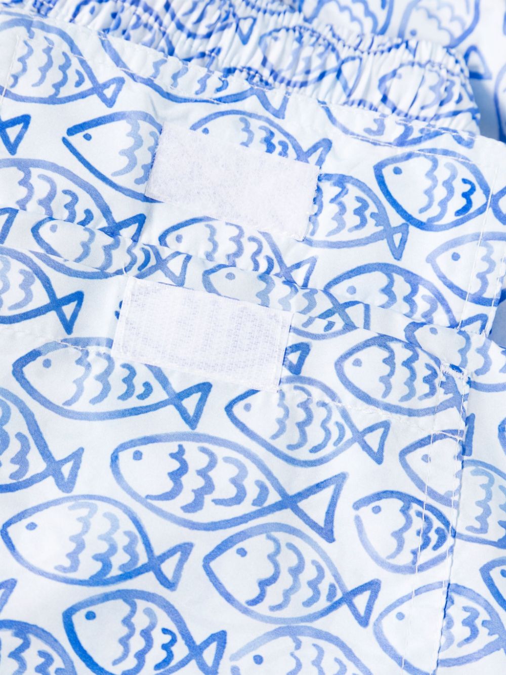 Shop Kiton Fish-print Swim Shorts In White