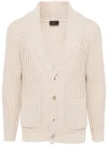 Brioni crochet-knit cardigan - Neutrals