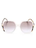 Carolina Herrera oversize-frame sunglasses - White