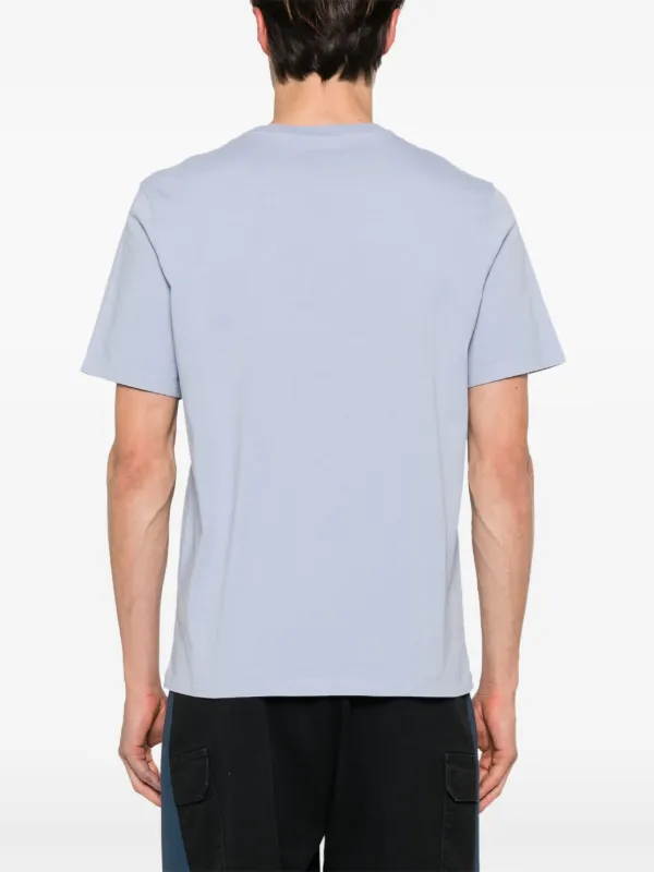 【送料&関税込】Maison KitsunAC Light Blue Cotton T-shirt Maison Kitsuné Chillax Fox Cotton T-shirt | Blue | FARFETCH AZ