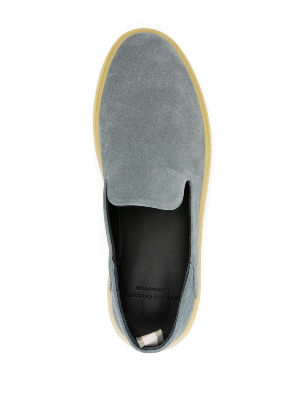 Shop Officine Creative Suede Slip-on Sneakers In Green