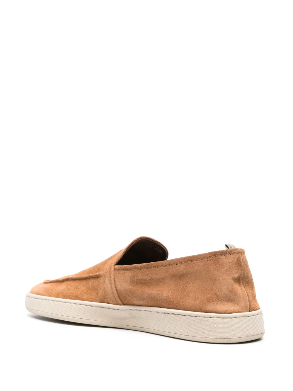 Shop Officine Creative Slip-on Suede Sneakers In Brown