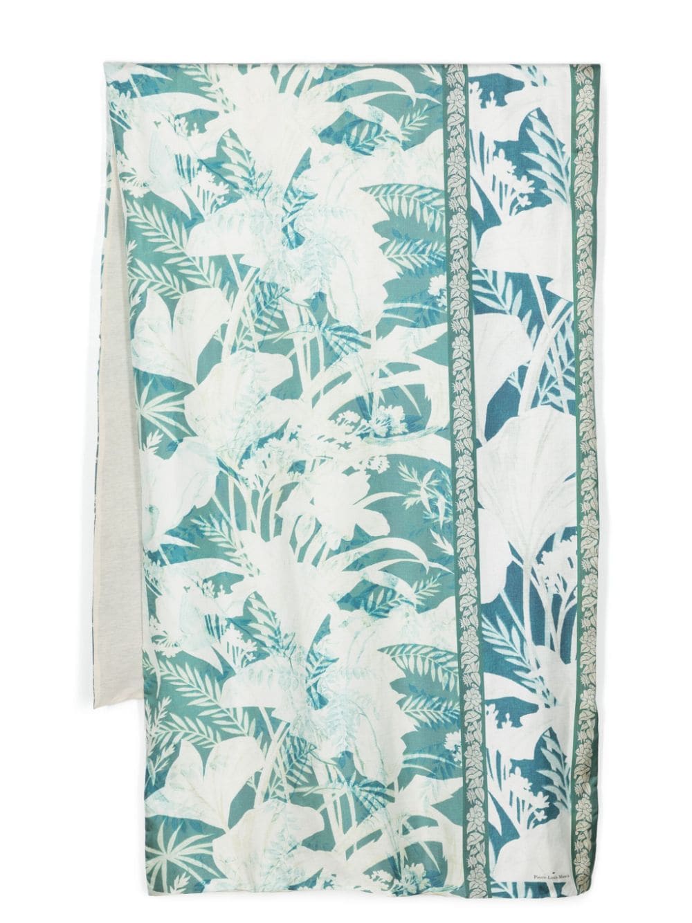Pierre-Louis Mascia Aloestra zijden sjaal met bloemenprint Groen