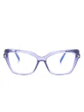 TOM FORD Eyewear transparent-frame cat-eye glasses - Purple