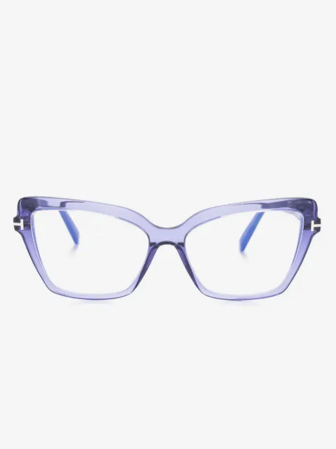 TOM FORD Eyewear transparent-frame cat-eye glasses
