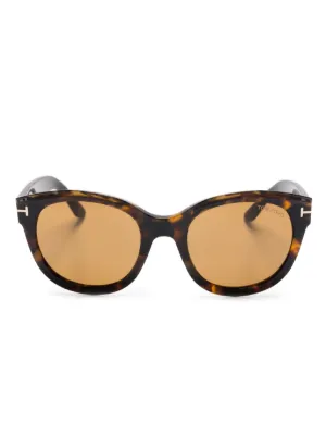 Tom fordトータスシェル ブラウンレンズ サングラス TOM FORD Eyewear トータスシェル サングラス | ブラウン | FARFETCH JP