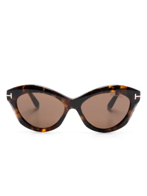 TOM FORD Eyewear Tortoiseshell square-frame Sunglasses | Brown
