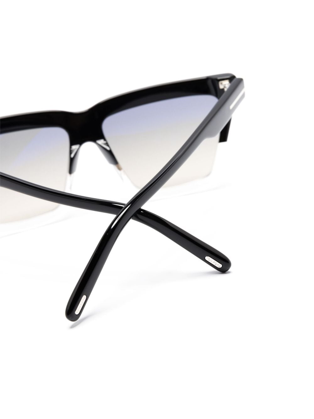 Shop Tom Ford Eden Oversize-frame Sunglasses In 黑色