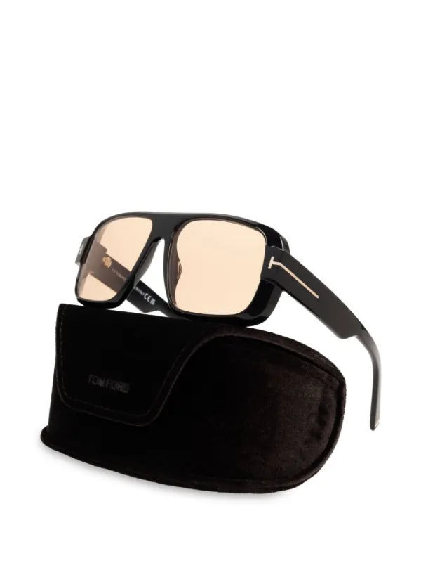 TOM FORD Eyewear pilot-frame Sunglasses | Black | FARFETCH