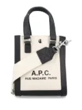 A.P.C. mini Camille 2.0 canvas tote bag - Neutrals