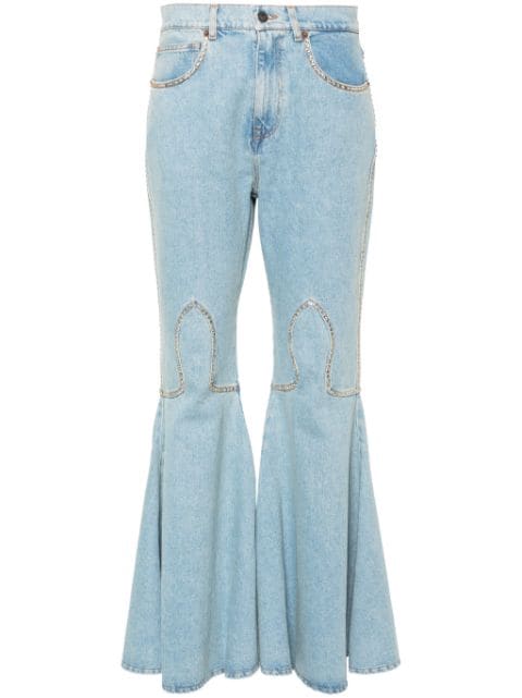 Giuseppe Di Morabito crystal-embellished flared jeans