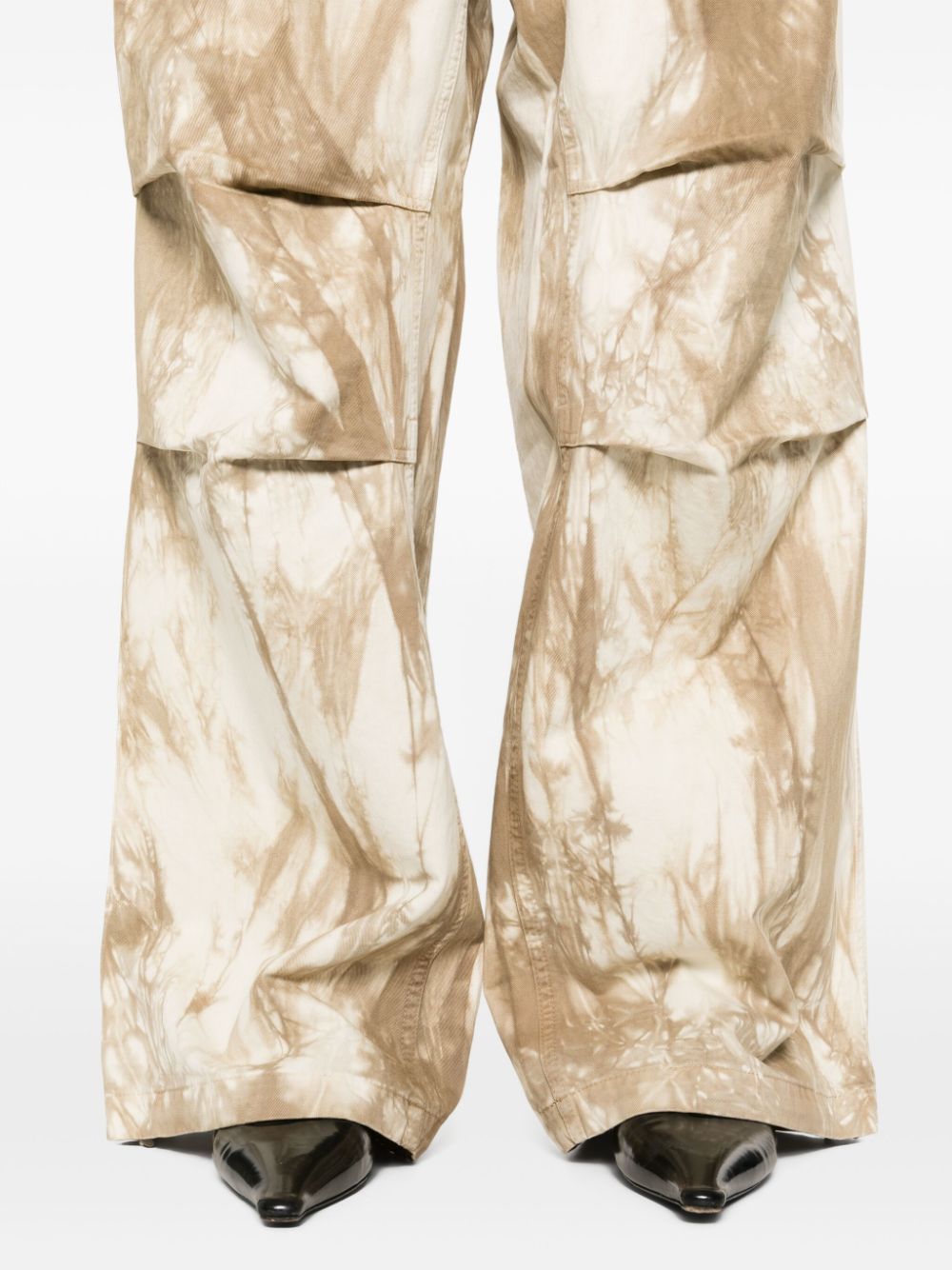 Shop Darkpark Daisy High-waisted Trousers In Neutrals