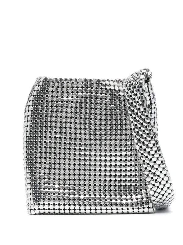 トートバッグ Rabanne Small Pixel Shoulder Bag In Silver Mesh 19582553_43806277_600.jpg