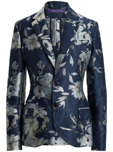Ralph Lauren Collection Parker floral-jacquard blazer