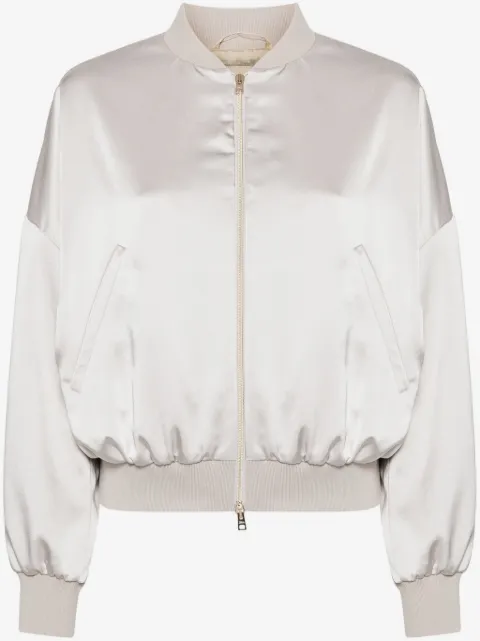 Herno logo-plaque bomber jacket