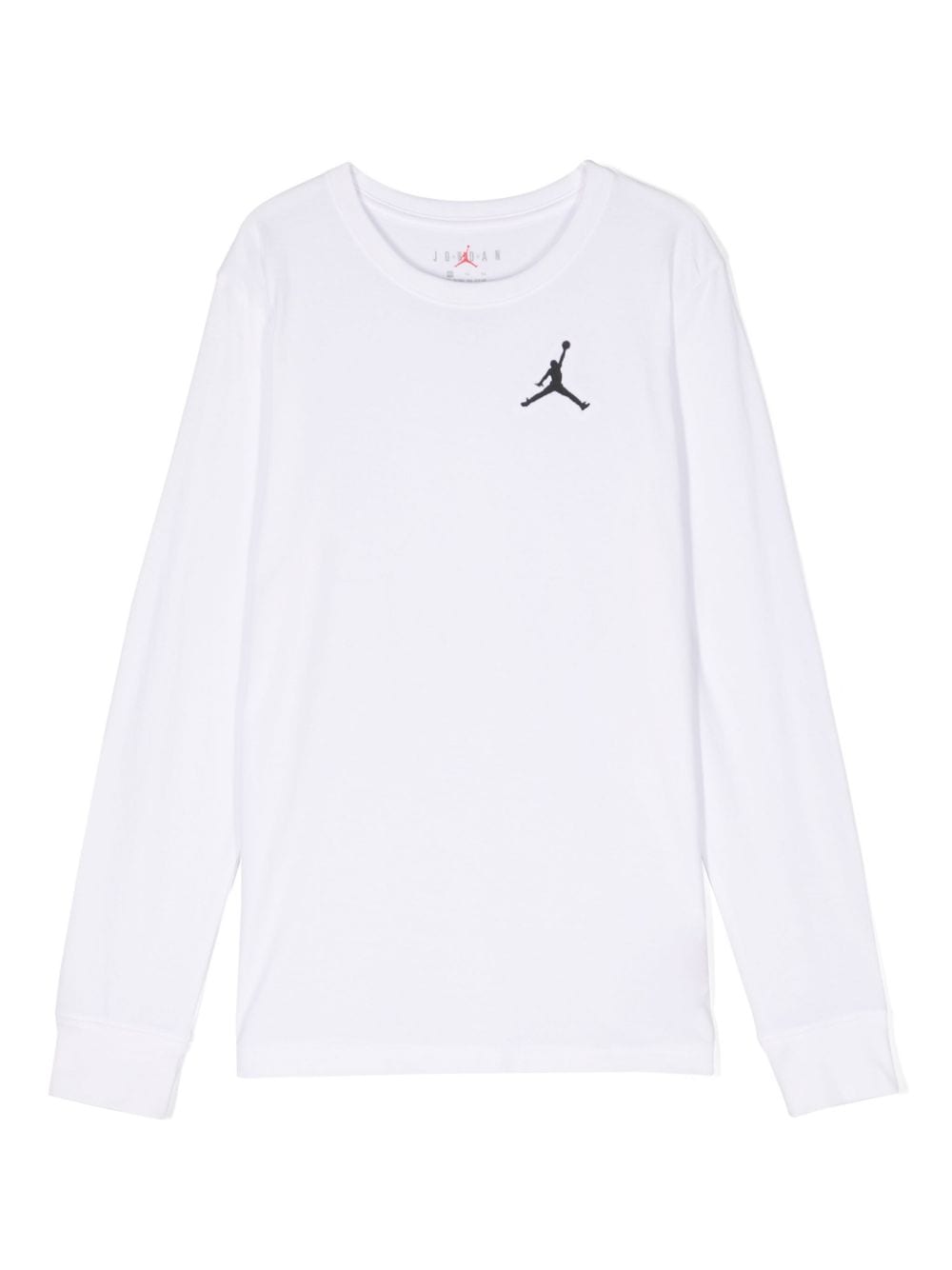 Jordan Kids' Jumpman-embroidered Long-sleeve T-shirt In White