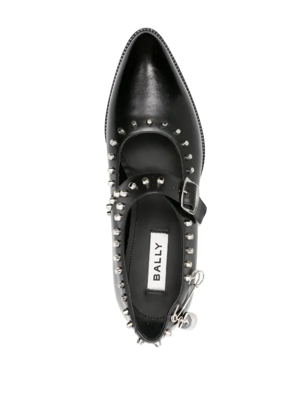 Bally Gerwin Studded Leather Loafers | Black | FARFETCH