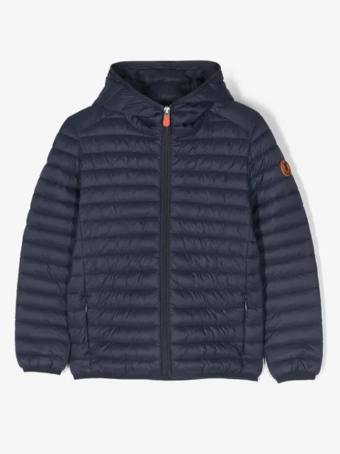 Save The Duck Kids Plumtech hooded puff jacket