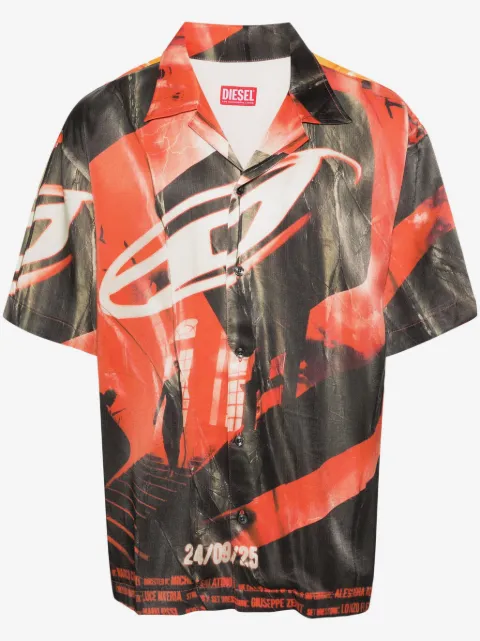 Diesel chemise S-Hockney à col cubain