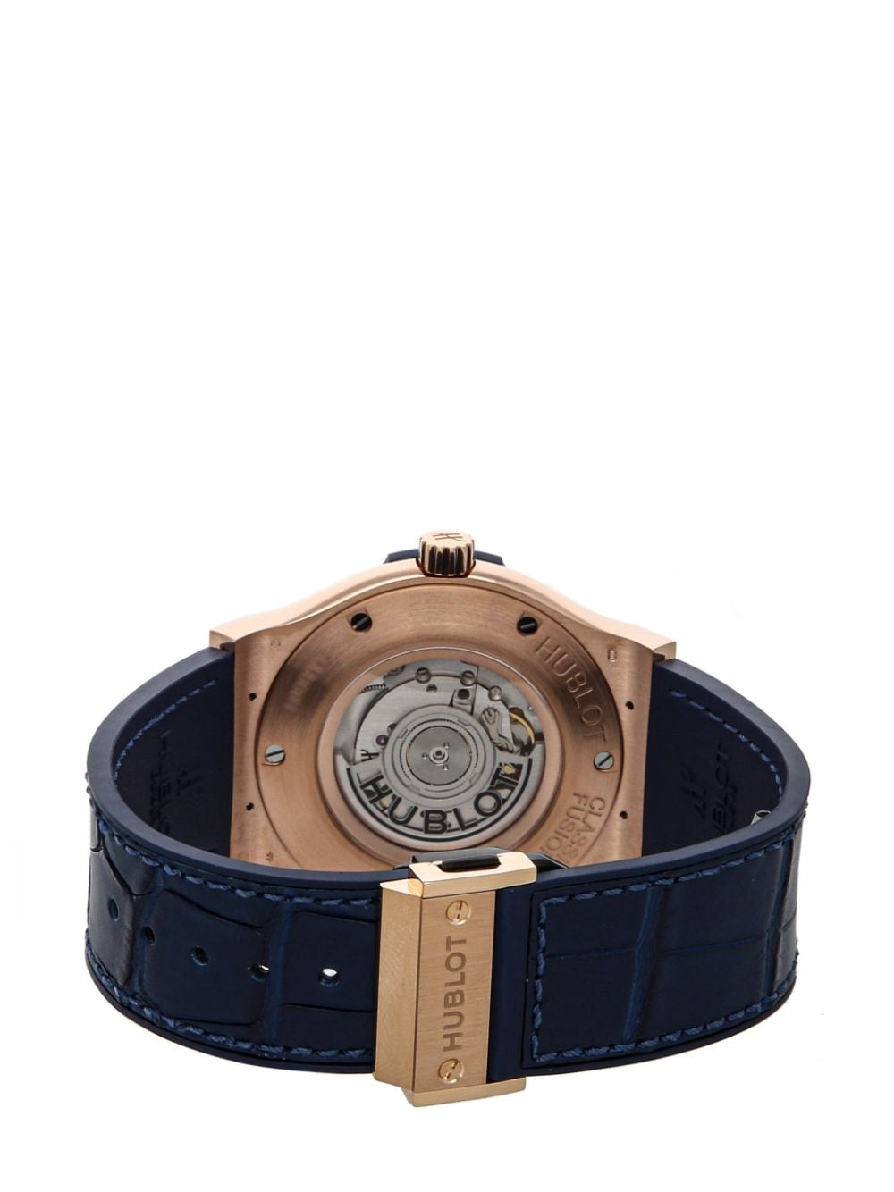 Pre-owned Hublot  Classic Fusion Blue King Gold 45mm