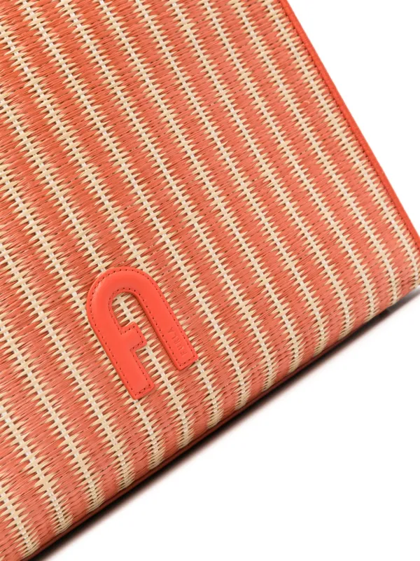 Furla logo-patch Tote Bag | Orange | FARFETCH