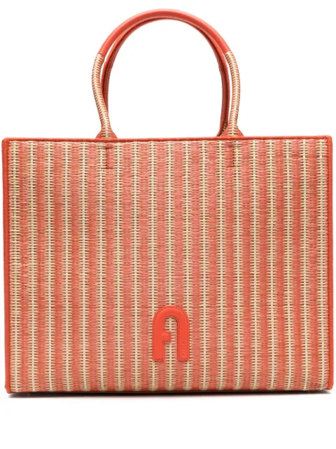 Furla tote con parche del logo