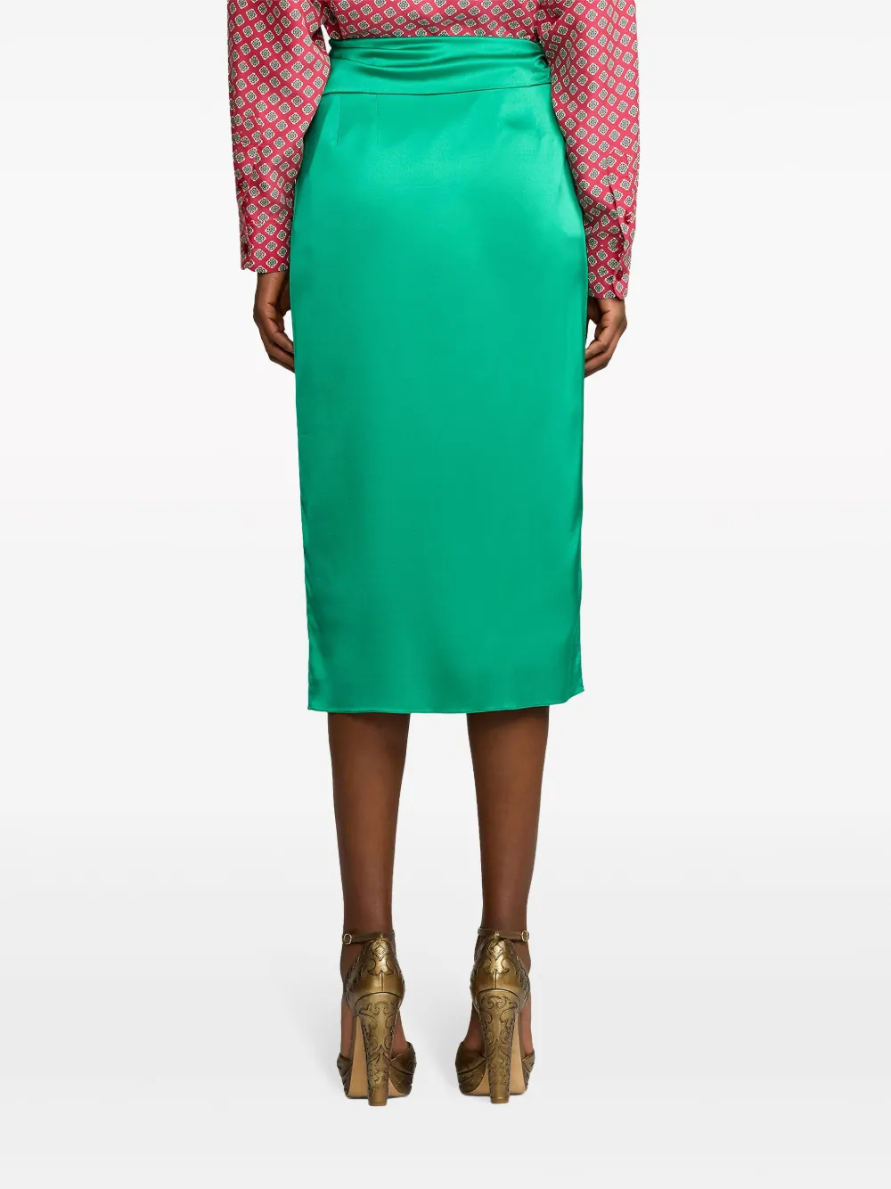Ralph Lauren Collection Zijden rok Groen