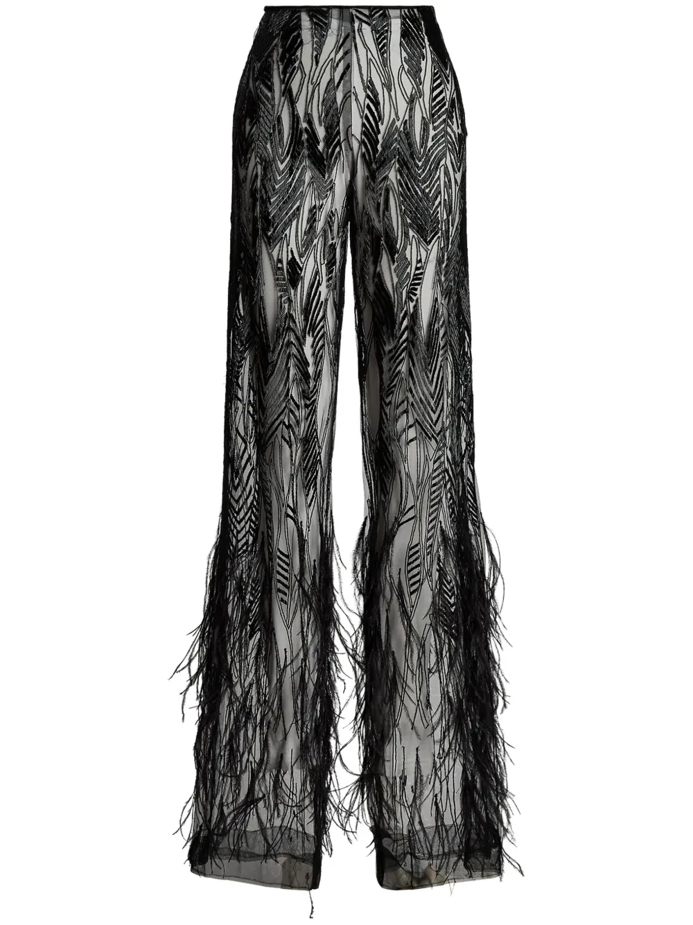 Polo Ralph Lauren Bradlee Embellished Tulle Pant In Black