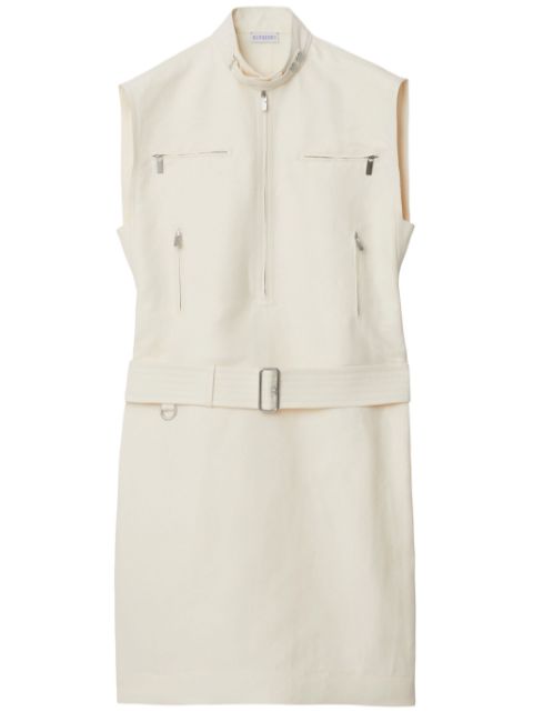 Burberry sleeveless canvas minidress Women