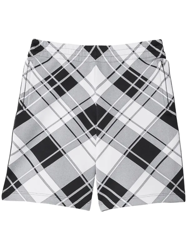 Burberry plaid shorts for men online