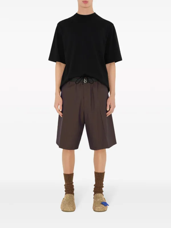 ショートパンツ Burberry TAILORED WOOL SHORTS Burberry Tailored Wool Herringbone Shorts | Brown | FARFETCH