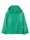 Burberry Kids hooded mesh jacket - Green