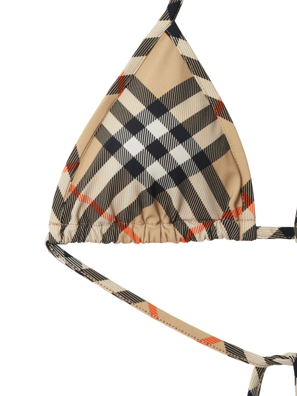 Burberry check-pattern bikini top Women