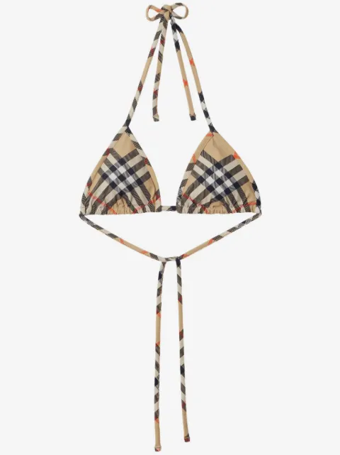 Burberry haut de bikini à carreaux
