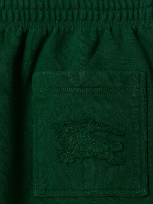 Burberry EKD-patch Cotton Track Shorts | Green | FARFETCH