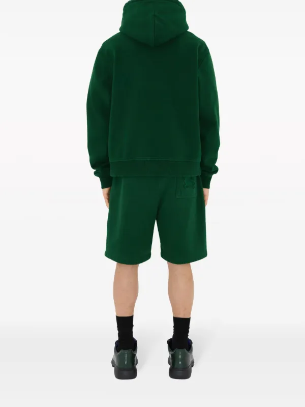 Burberry EKD-patch Cotton Track Shorts | Green | FARFETCH
