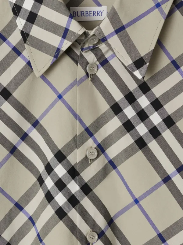 Burberry Camicia a Quadri | Toni Neutri | FARFETCH IT