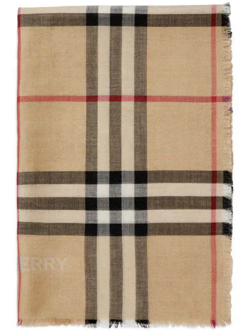Écharpe en laine mélangée à motif Vintage Check - Burberry - Modalova