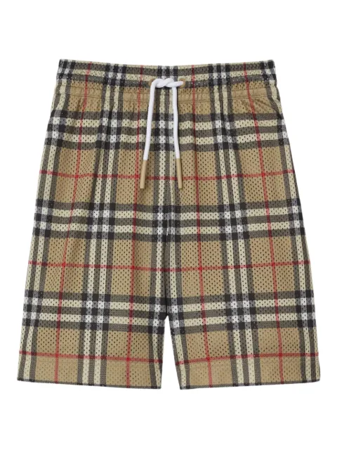Burberry Kids shorts con motivo Vintage Check