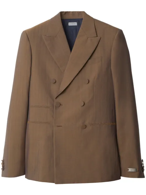 Blazer en laine à boutonnière croisée - Burberry - Modalova