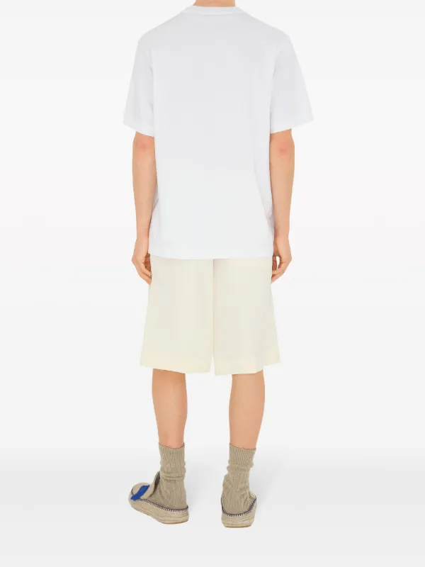 【関税込み】Burberry ホワイト グラフィック T シャツ Burberry グラフィック Tシャツ | ホワイト | FARFETCH JP